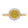 KALLATI White Gold "Sunset" 0.55ct White & Natural Yellow
Diamond Ring