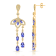 KALLATI 14K Yellow Gold "Renaissance" 5.90ctw Hanging
Tanzanite Earrings