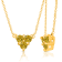 KALLATI Yellow Gold "Sunset" 0.25ctw Natural Yellow Diamond Necklace