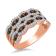 KALLATI Rose Gold "Coco Kallati" 1.30ct Round Coco & White
Diamond Ring
