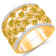 KALLATI Yellow Gold "Sunset" 2.00 ctw Round White &
Natural Yellow Diamond Ring