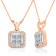 KALLATI Rose Gold "Legendary" 0.85ct Diamond Necklace