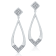 KALLATI 14K White Gold "Princesse Royale" 0.75ctw Diamond Earrings