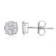 KALLATI White gold "Eternal" 0.35ct Round Diamond Earrings