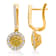 KALLATI Yellow Gold "Sunset" 0.65 ct White & Natural
Yellow Diamond Earrings