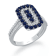 KALLATI White Gold "Heirloom" 1.35 ctw Sapphire & Diamond Ring
