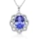 KALLATI White Gold "Renaissance" 3.30ctw Oval Tanzanite Pendant