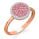 KALLATI Rose Gold "Heirloom" 0.50ctw Pink Sapphire &
Diamond Ring
