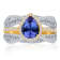 KALLATI Two-Tone Gold 3.15 ctw Tanzanite and Diamond Ring
