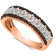 KALLATI Rose Gold "Coco Kallati" 1.65ct Round Coco & White
Diamond Ring