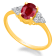 KALLATI Yellow Gold 1.25 ctw Ruby and Diamond Ring