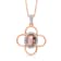 KALLATI Rose Gold "Heirloom" 1.30ctw Oval Morganite and
Diamond Pendant
