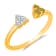 KALLATI Yellow Gold "Sunset" 0.25 ct White & Natural
Yellow Diamond Ring