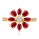 KALLATI Two-Tone Gold 2.15 ctw Ruby and Diamond Ring