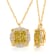 KALLATI Yellow Gold "Sunset" 0.60ct White & Natural Yellow
Diamond Necklace