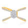 KALLATI 14K Yellow Gold "Eternal" 0.85ct Pave Diamond Ring