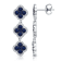 KALLATI 14K White Gold "Heirloom" 3.70 ctw Sapphire Earrings