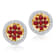 KALLATI Yellow Gold "Heirloom" 0.65 ctw Ruby Earrings