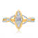 KALLATI Yellow Gold 0.45 ctw Diamond Ring