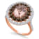 KALLATI Rose Gold 4.70 ctw Morganite and Diamond Ring
