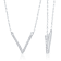 KALLATI 14K White Gold "Eternal" 0.10 ct Diamond Necklace