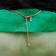 Rose Leaf Collection - 14ct White Gold setting Sterling Silver chain
Necklace - 38 Green Emeralds
