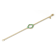 Rose Leaf Collection - 14ct Yellow Gold setting Sterling Silver chain
Bracelet – 29 Natural Emeralds