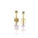 Grass Collection - Gold over Sterling Silver Earrings  – 1 Intense Green
Natural Emerald