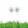 Grass Collection - Sterling Silver Star Earrings  – 1 Intense Green
Natural Emerald