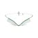Grass Collection – 18ct White Gold Collar – 47 Intense Green Natural Emeralds