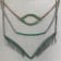 Grass Collection – 18ct White Gold Necklace – 20 Intense Green Natural Emeralds
