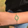Rose Leaf Collection - Sterling Silver Bracelet – 29 Natural Emeralds