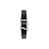 Ferragamo Asymetrique Black Dial Leather Strap Watch