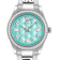 Queen Crystal Blue Dial Stainless Steel Bracelet Watch