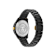 V-Dome Aluminum Bracelet Black Dial Watch