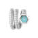$nake Hexagon Light Blue Dial Stainless Steel Bracelet Watch