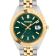 Missoni Classic Green Dial Two-tone Bracelet Watch