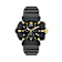 Versace Real Active Chrono Black Dial Silicone Strap Watch