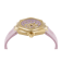 The $kull Spikes Pink Dial Silicone Watch