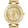 Opium Champagne Dial Leather Strap Watch
