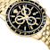 Versace Sport Chrono Black Dial Yellow Stainless Steel Bracelet Watch