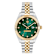 Date Superlative Green Dial Two-tone Stainless Steel Crystal Watch