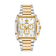 Versace Dominus Silver Tone Dial Two-tone Stainless Steel Chronograph Watch