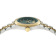 V-Code Womens Watch Two Tone Case Green Guilloché Dial Two Tone Bracelet
