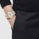 Versace Chrono Master Mens Watch Two Tone Case Silver Guilloché Dial Two
Tone Bracelet