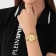 Opium Champagne Dial Leather Strap Watch