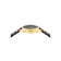 Greca Fortuna Black Dial Leather Strap Watch
