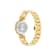 Medusa Jewel Black Dial Yellow Stainless Steel Bracelet Watch