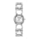 Double Gancini Stainless Steel Bracelet Watch