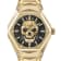 The $kull Spikes IP Yellow Bracelet Watch